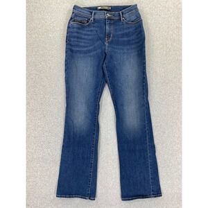 Levis Perfectly Slimming 512 Bootcut Jeans Size 10 (29x33) Dark Wash Cowgirl
